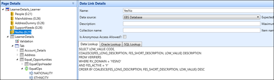 Example datalink